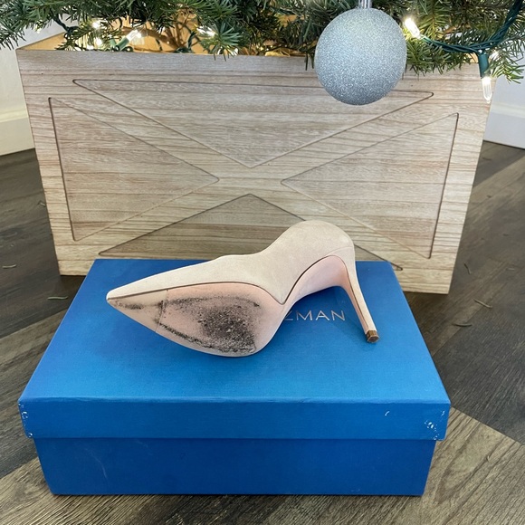 Stuart Weitzman Leigh 95 Dolce Suede Pumps Size 5.0 - Picture 10 of 12